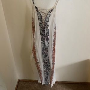 O’Neil strappy tie front Mid length dress